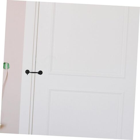 Stainless Steel Heavy-Duty Hook and Eye Door Latch Sturdy Replacement Lock for Indoor and Outdoor Use for Windows Gates and Sheds Black Finish in Saudi Arabia