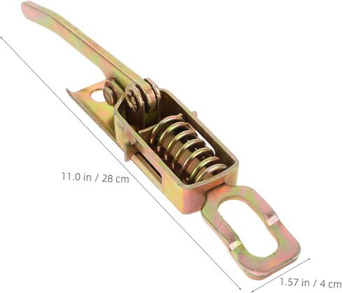 مزلاج Lurrose عالي التحمل قابل للتعديل لصناديق الأدوات، مزلاج سحب معدني مع تصميم مشبك يدوي زنبركي مناسب لمقصورات الشاحنات وثلاث عجلات، إطلاق سريع لتحقيق الكفاءة in Kuwait