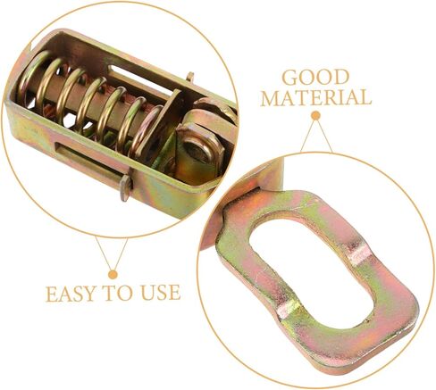 مزلاج Lurrose عالي التحمل قابل للتعديل لصناديق الأدوات، مزلاج سحب معدني مع تصميم مشبك يدوي زنبركي مناسب لمقصورات الشاحنات وثلاث عجلات، إطلاق سريع لتحقيق الكفاءة in Kuwait