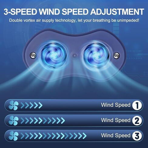 جهاز مضاد للشخير، حل الشخير الكهربائي المزدوج الدوامة، سدادة أجهزة إيقاف الشخير المحمولة الصغيرة، موسعات الأنف القابلة للتعديل لسرعة الرياح لمنع الشخير، حتى 8 ساعات (أزرق) in Kuwait