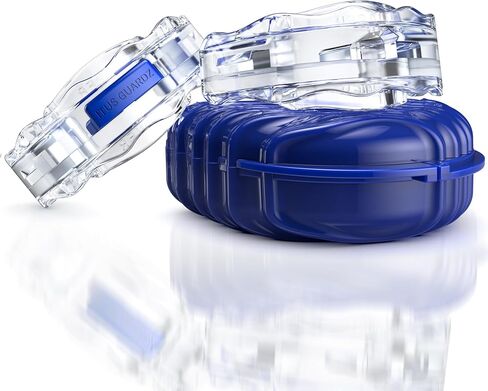 SilentZzz - جميع واقيات الفم المضادة للشخير التي تم تصميمها من قبل إدارة الغذاء والدواء الأمريكية (EVA) (1+1 احتياطية) - قطع أبواق مضادة للشخير قابلة للتعديل مع تصميم حاصل على براءة اختراع لنوم هادئ ليلاً، حجم متوسط in Kuwait