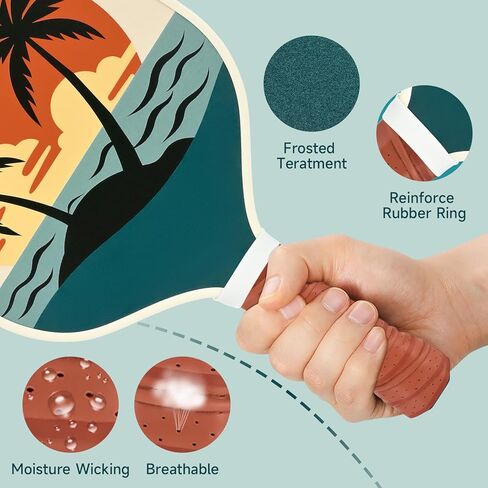 Purple Pickleball Paddlles ، مجموعة Pickleball Paddles المعتمدة من USAPA من 2 ، Polypropylene Honeycomb Core ، مجموعة Pickleball من الألياف الزجاجية مع مضاربتين للمخلل ، 4 كرات المخللات ، حقيبة واحدة للمخللة للنساء in Kuwait