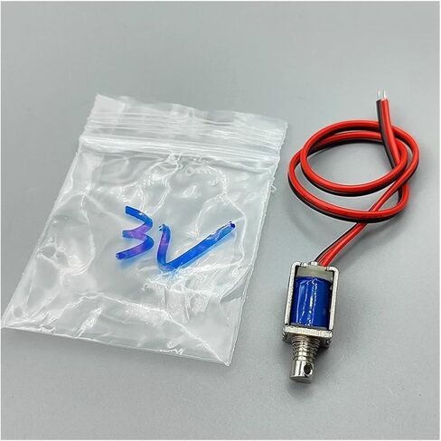 DC 12V 8mm*10mm Push-Pull Through Type DC Electromagnet Open Frame Spring Stroke 4mm in Saudi Arabia