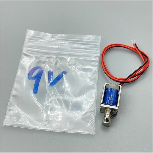 DC 12V 8mm*10mm Push-Pull Through Type DC Electromagnet Open Frame Spring Stroke 4mm in Saudi Arabia