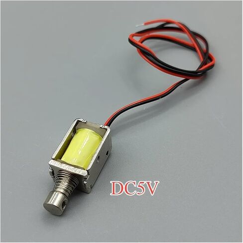 DC 12V 8mm*10mm Push-Pull Through Type DC Electromagnet Open Frame Spring Stroke 4mm in Saudi Arabia