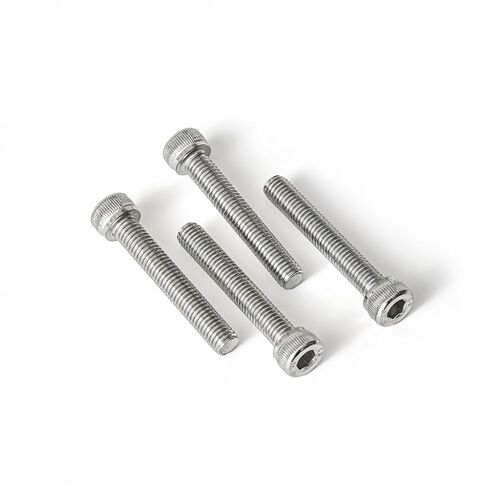 M2.5 x 6mm (50 Pack) Socket Head Cap Screws Bolts, 304 Stainless Steel 18-8, Allen Socket Drive, Full Thread, Bright Finish, with Hex Spanner in Saudi Arabia
