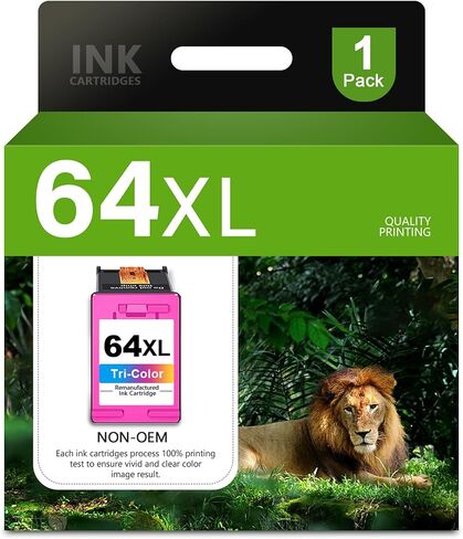 64XL Black and Color Ink Cartridge Combo Pack Replacement for HP 64 64XL Ink Cartridge for Envy Photo 7855 7858 7800 7100 7155 6255 7164 Inspire 7255e 7955e 7958e 7900e Tango Series Printer (2-Pack) in Kuwait