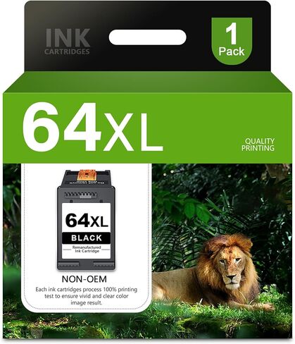 64XL Black and Color Ink Cartridge Combo Pack Replacement for HP 64 64XL Ink Cartridge for Envy Photo 7855 7858 7800 7100 7155 6255 7164 Inspire 7255e 7955e 7958e 7900e Tango Series Printer (2-Pack) in Kuwait