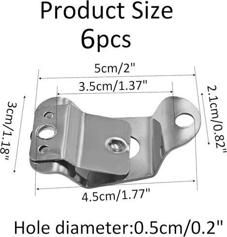 6Pcs Microphone Holders - Heavy Duty Mic Hanger Clips with Mounting Screws for Handheld CB Radio Microphones, Compatible with GM300 GM3688 GM3188 GM950 SM120 Mobile Radios in Saudi Arabia