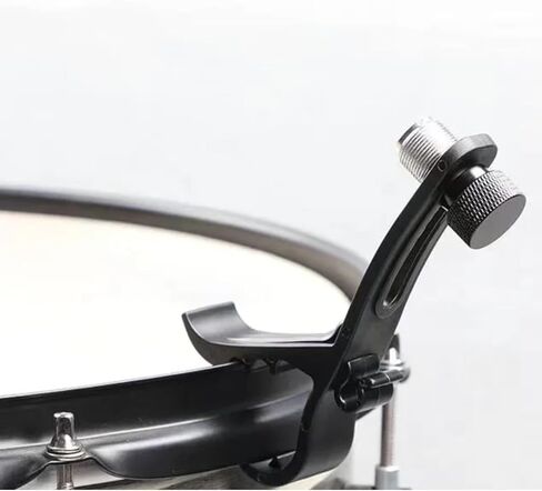 Drum Microphone Clips, 4pcs Shockproof Drum Mic Securing Clamp Mounts Microphone Securing Clips Adjustable Compact Universal Lapel Mic Stand Rim Musical Instrument Supplies in Saudi Arabia