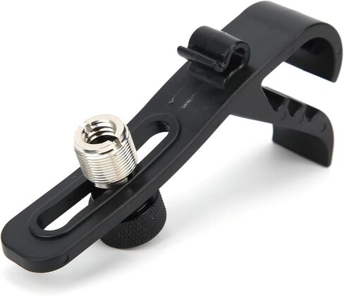 Drum Microphone Clips, 4pcs Shockproof Drum Mic Securing Clamp Mounts Microphone Securing Clips Adjustable Compact Universal Lapel Mic Stand Rim Musical Instrument Supplies in Saudi Arabia