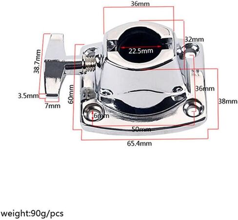 2pcs Drum Accessory Wc20 Tom Cymbal Holder Clamp Sturdy Drum Mount Clamp for Percussion Instruments in Saudi Arabia