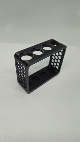 Aquatic Water Quality Testing Tube Holder with 4CT 10ml Test Tubes 5ml Markings - Plastic Durable Rack, 4 Tubes Variation (Black Rack) in Saudi Arabia