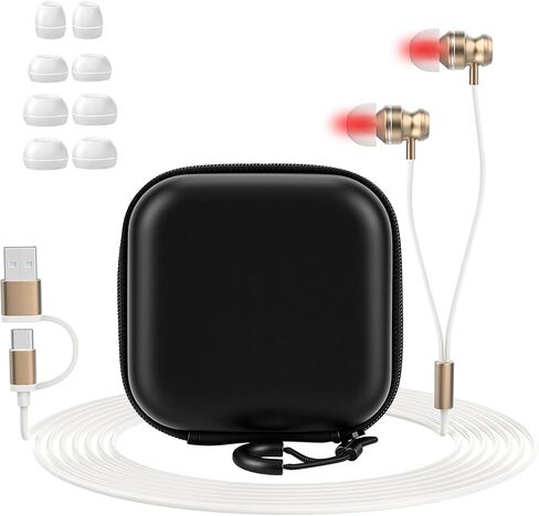 Upgraded 2-in-1 Red Light Therapy Device for Ears & Nose, Dual-Wavelength 660nm Red Light & 810nm Near-Infrared Light, Wearable Care Device for Ear & Nasal Comfort, Relaxation and Daily Wellness in Kuwait