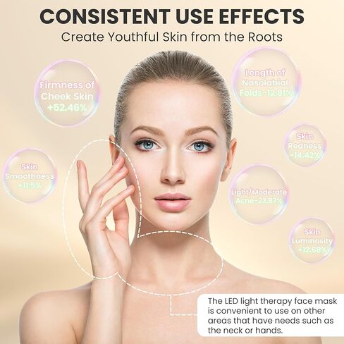 قناع العناية ببشرة الوجه بـ 7-1 ألوان LED، قناع الضوء الأحمر للوجه، قناع الوجه السيليكون اللاسلكي LED، الصالون أو المنزل، أسود. in Kuwait