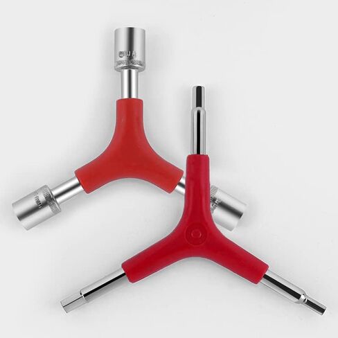 YOUMI Y-Shaped 3 Way Wrench Portable Lightweight Steel Chrome Plating, Y-Type Inner Hexagon Spanner Y-Type Socket Wrench for Bicycle Cycling Repair Hardware Multitool Kit in Kuwait