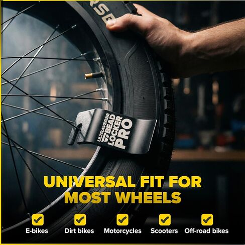 Ultraverse Bike Tire Installation Tool – Bead Holder Hook for E-Bike, Motorcycle, Dirt Bike & Off-Road Tire Changing, Tire Bead Keeper, Heavy-Duty Stainless Steel in Kuwait