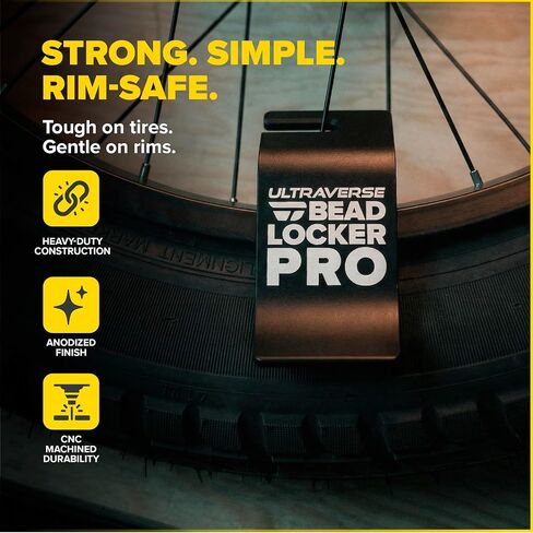 Ultraverse Bike Tire Installation Tool – Bead Holder Hook for E-Bike, Motorcycle, Dirt Bike & Off-Road Tire Changing, Tire Bead Keeper, Heavy-Duty Stainless Steel in Kuwait