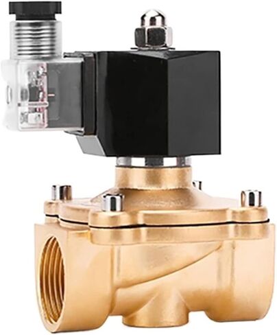 DN15-DN50 Energy Saving Normally Closed Motorized Solenoid Valve Brass Switch Valve Water Valve AC220V DC24V 1Pcs(Dc24v-no Fever,DN15) in Saudi Arabia