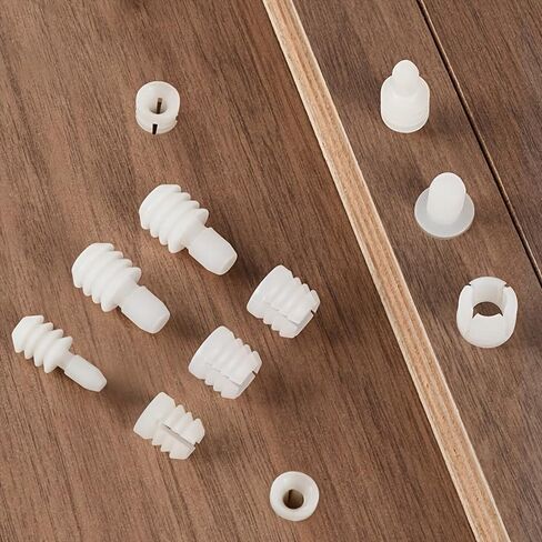 100pcs Cabinet Accessories White Dowel Inserts for Door Drawer Repair Durable Nylon Hinge Fasteners Furniture Assembly Dowel in Saudi Arabia
