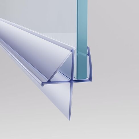 SVNR سدادة سفلية لباب الدش، شريط عازل لباب الدش، مقاس 3/16 بوصة × 39 بوصة، تمسح الأبواب الزجاجية، توقف التسربات وتخلق حاجزًا للمياه، فينيل شفاف، 5-6 مم in Kuwait