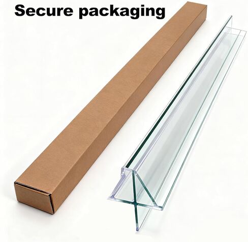 SVNR سدادة سفلية لباب الدش، شريط عازل لباب الدش، مقاس 3/16 بوصة × 39 بوصة، تمسح الأبواب الزجاجية، توقف التسربات وتخلق حاجزًا للمياه، فينيل شفاف، 5-6 مم in Kuwait