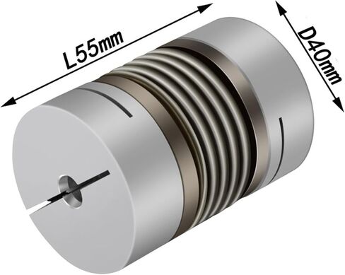 Corrugated Coupling D40L55 10/12/14/16/18/20/22mm Aluminium Alloy Couplings(12X16) in Saudi Arabia