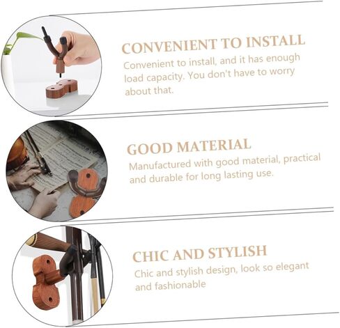 Wall Mounted Violin Hook for Stylish Storage Elegant Hanger with Chic Design Space Saving Instrument Rack Durable and Easy to Install for Violin in Saudi Arabia