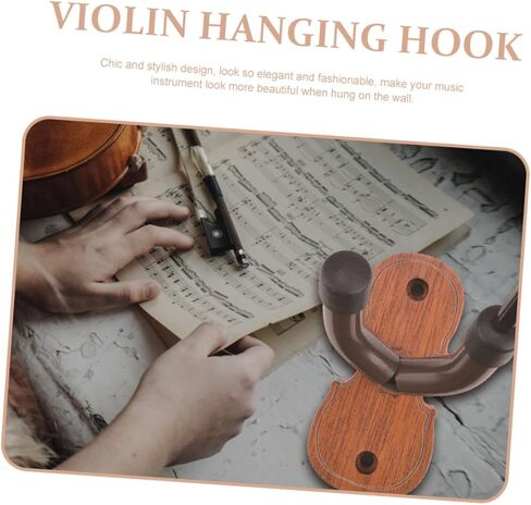 ERINGOGO Wall Mounted Hanger for Violin Erhu Durable Storage Hook with Protective Surface Elegant Display for String Instruments in Saudi Arabia