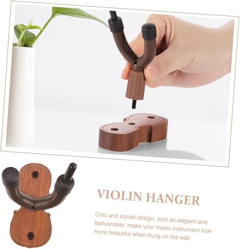 ERINGOGO Wall Mounted Hanger for Violin Erhu Durable Storage Hook with Protective Surface Elegant Display for String Instruments in Saudi Arabia