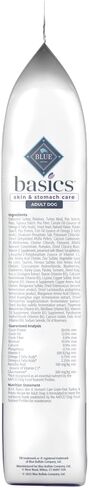 Blue Buffalo Basics Grain-Free Adult Dry Dog Food, Skin & Stomach Care, Limited Ingredient Diet for Dogs, Turkey Recipe, 24-lb. Bag in Saudi Arabia