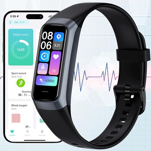 Fitness Tracker Watch, Smart Watch with Blood Pressure Heart Rate Sleep IP67 Waterproof Health Watches Fitness Activity Tracker Step Calorie Counter Pedometer Watches for Men Women Android iOS Phone in Saudi Arabia