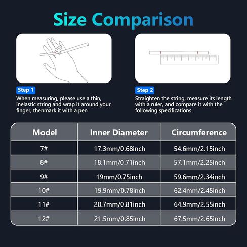 حلقة ذكية لتتبع اللياقة البدنية للنساء والرجال مع معدل ضربات القلب، أكسجين الدم، الخطوة، مراقبة النوم، حلقة اللياقة البدنية المقاومة للماء IP68 تدعم التحكم بالإيماءات، بدون رسوم تطبيق لأجهزة iPhone وAndroid، فضي 7 in Kuwait