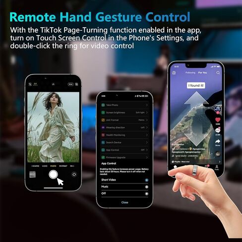 حلقة ذكية لتتبع اللياقة البدنية للنساء والرجال مع معدل ضربات القلب، أكسجين الدم، الخطوة، مراقبة النوم، حلقة اللياقة البدنية المقاومة للماء IP68 تدعم التحكم بالإيماءات، بدون رسوم تطبيق لأجهزة iPhone وAndroid، فضي 7 in Kuwait