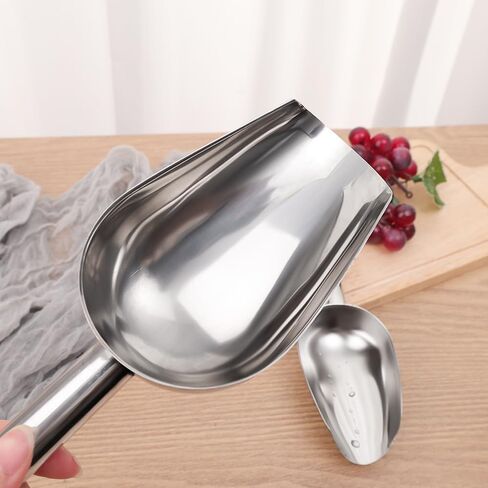 Stainless-Steel Ice Cube Scoop Bar Buffet Kitchen Spice Candy Flour Nut Scoop Spoon,10inch in Saudi Arabia