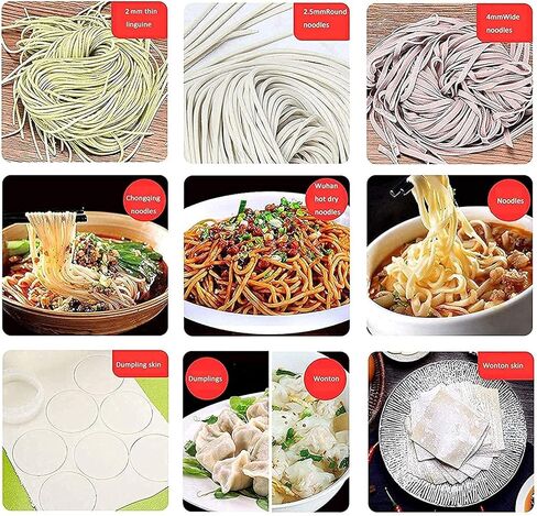 Pasta Machine, Noodle Machine Vertical Pressing Machine Stainless Steel Dough Cutter Noodle Maker(3 Knives) in Saudi Arabia