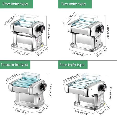 Pasta Machine, Noodle Machine Vertical Pressing Machine Stainless Steel Dough Cutter Noodle Maker(3 Knives) in Saudi Arabia