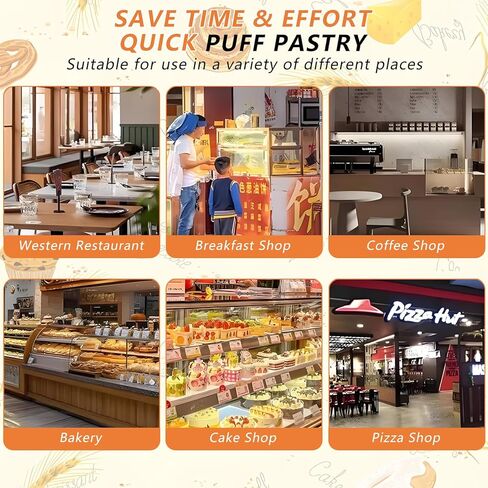Folding Electric Puff Pastry Machine,Precision Thickness Adjustment,Stainless Steel Compact Dough Sheeter,for Small Kitchens and Pizza Restaurants in Saudi Arabia