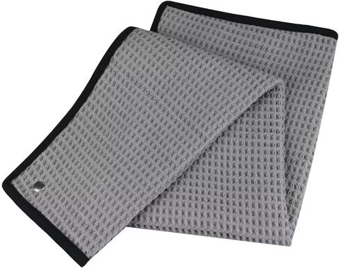 Craftsman Golf Golf Towel with Carabiner Clip, Waffle Pattern Golf Cleaning Towels for Golf Bags White in Saudi Arabia