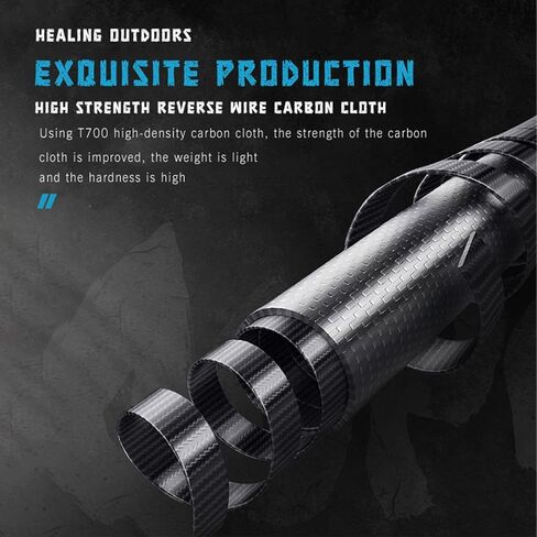 عصا بلياردو من ألياف الكربون، عصا لعب برأس 11.8 مم، عمود من ألياف الكربون بنسبة 100%، 1/2 عصا بلياردو احترافية، 58 بوصة مع موصل 8 أسنان لعشاق البلياردو in Kuwait