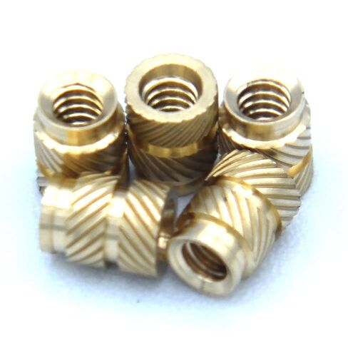 [ منتجات J&J ] إدراج نحاسي IUTB-440، 4-40 ملولب، 4.5 مم OD، طول 5.7 مم، إدراجات تثبيت الحرارة، 100 قطعة in Kuwait