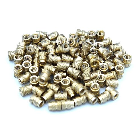 [ منتجات J&J ] إدراج نحاسي IUTB-440، 4-40 ملولب، 4.5 مم OD، طول 5.7 مم، إدراجات تثبيت الحرارة، 100 قطعة in Kuwait