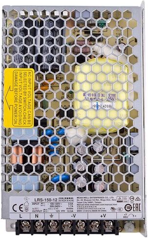 LRS-150-12 12V 12.5A 150W تحويل التيار الكهربائي للأتمتة / أنظمة التحكم / المعدات الإلكترونية in Kuwait