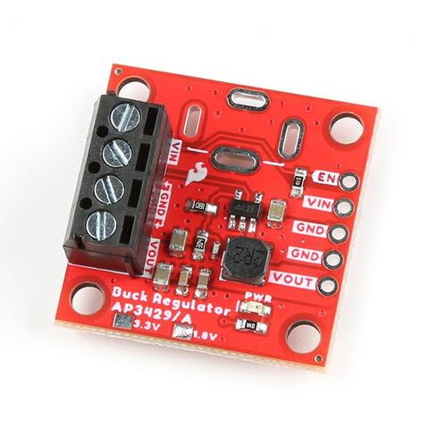 SparkFun Buck Regulator Breakout - 3.3V (AP3429A) 2A Step-Down DC-DC Converter, Regulated 3.3V Output, 0.6in. x 0.5in. Copper pad for Heat Regulation, Board Dimensions: (inches) 1.00 x 1.00 in Saudi Arabia