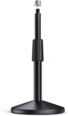 FIFINE Desktop Microphone Stand, Adjustable Heavy Duty Weighted Base Tabletop Mic Stand with Twist Clutch & 3/8'' to 5/8'' Screw, for Streaming, Gaming,Recording-BS2 in Saudi Arabia
