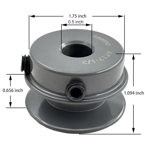AK17-1/2 V Belt Pulley 1/2 inch Bore 1.75" OD,V Belt Sheaves Cast Iron for A 3L 4L V-Belts,AK1712 Pulley in Saudi Arabia