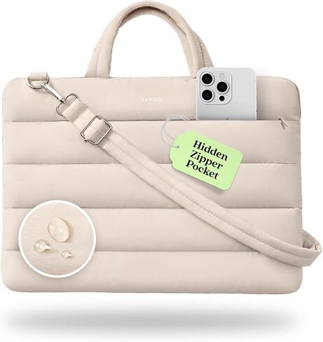 فاندل 15-16 بوصة كمبيوتر محمول كمبيوتر محمل مع حزام ، كيس الكتف مع مقبض ، 16 في حقيبة الكمبيوتر المحمول للنساء ، Macbook Air Carveing ​​Case ، MacBook Pro 16 ، 15.6 في HP ، Dell Lap Messenger in Kuwait