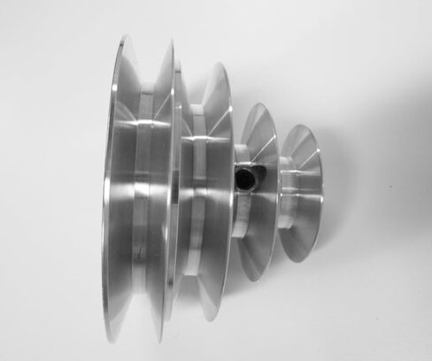 بكرة مخروطية ذات 4 خطوات على شكل حرف V مع فتحة 1/2 بوصة لحزام V A/4L؛ استبدال للمخرطة، ومكبس الحفر، ومنشار التمرير، ومنشار الشريط in Kuwait