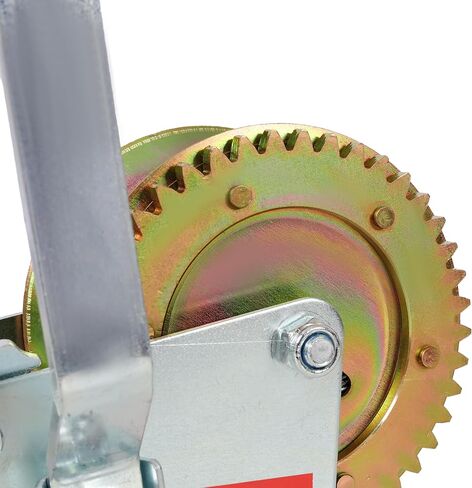 1600LBS Hand Winch,with 32.8FT Steel Cable,Galvanized Shell,4.1:1 Gear Ratio Portable Winch,Two-Way Ratchet,Manual Operated Hand Crank Winch for Trailer, Boat or ATV Towing in Saudi Arabia