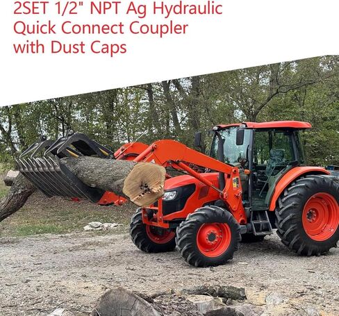 2SET 1/2 "NPT Ag قارنة التوصيل السريع الهيدروليكية مع أغطية الغبار، (ISO5675) قارنة التوصيل السريع الهيدروليكية الرائدة في الكرة in Kuwait